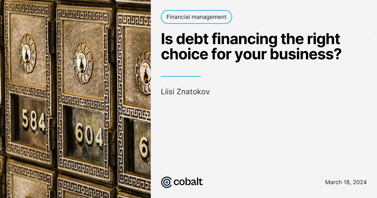 A complete guide to debt financing | Cobalt